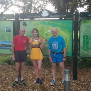 Blimey, Moira, you dont hang around. A 5k course and she's bagged herself two new men. Crikey.